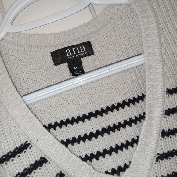 Altar'd State Black and White Striped Women's Sweater - Picture 5 of 6